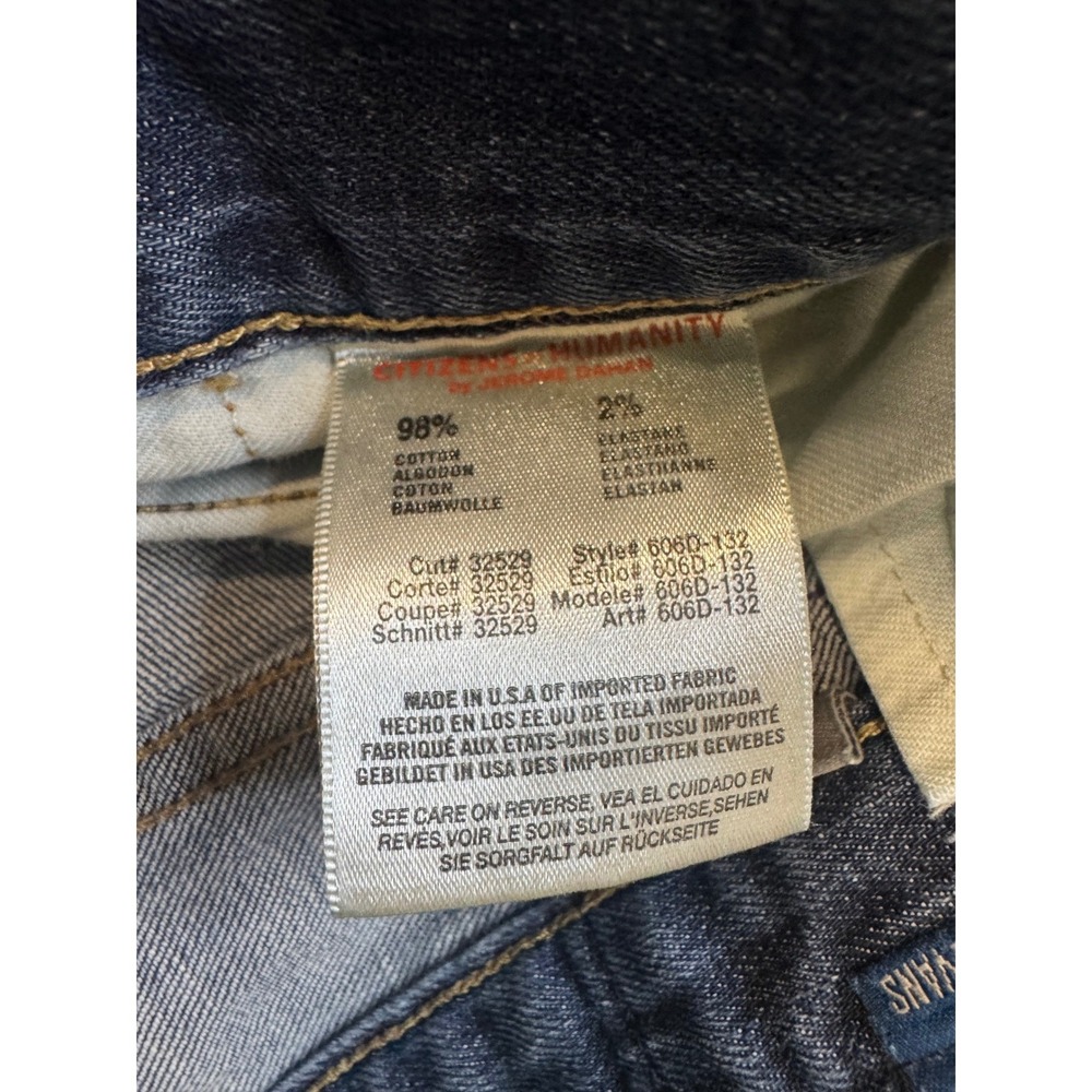 Citizens of Humanity Evans Relaxed Straight Leg Jeans Mens 34 Blue Wash 606D-132 - Picture 7 of 10